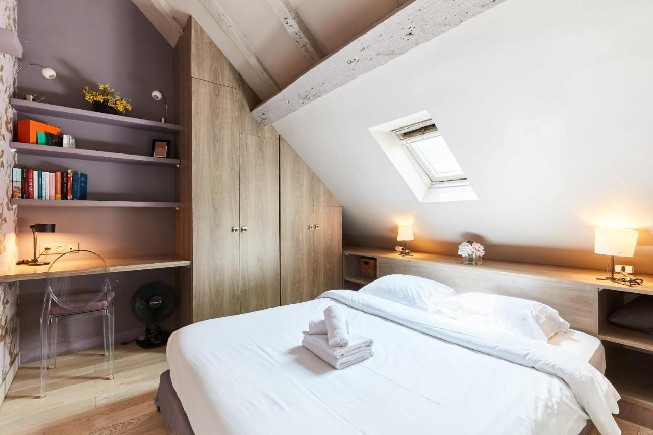 باريس Francs Bourgeois - Le Marais City Apartment المظهر الخارجي الصورة